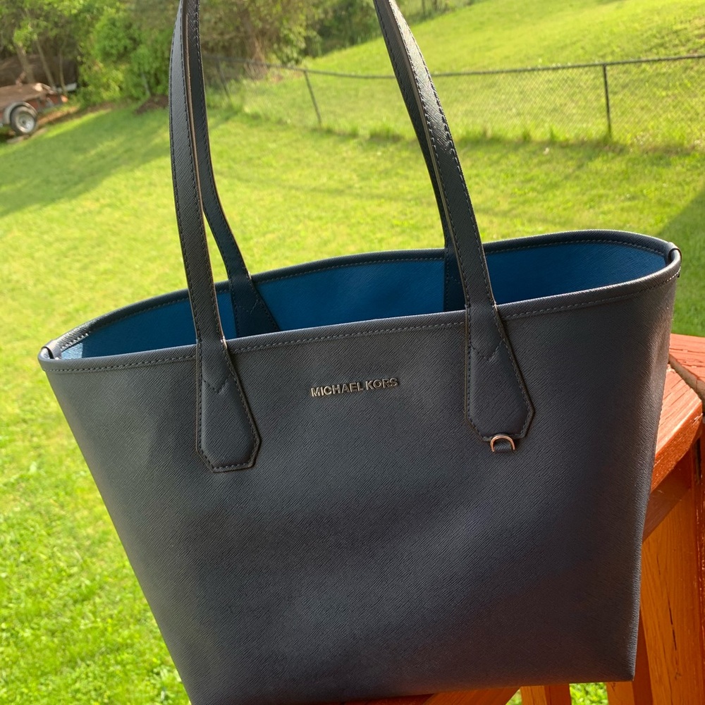 Michael Kors Tote Blue Reversible